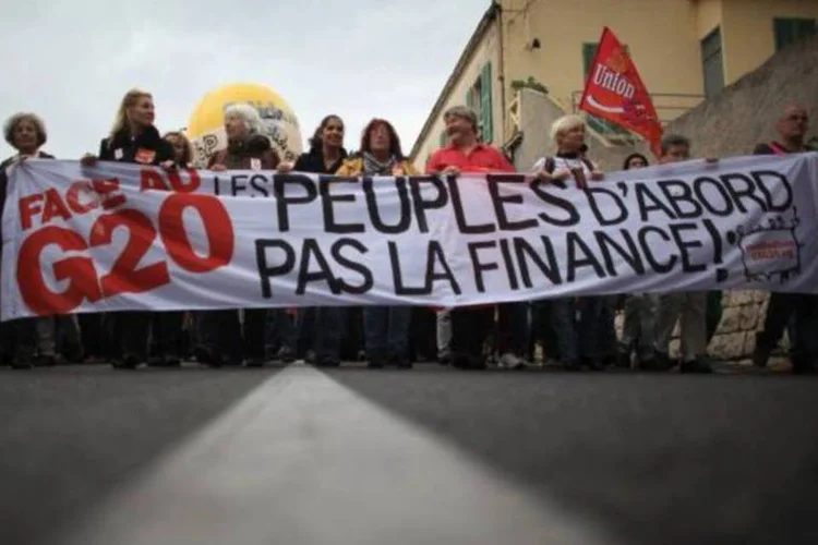 Protestos contra G20: encontro dos líderes gerou reclamações nas ruas (Christopher Furlong/Getty Images)