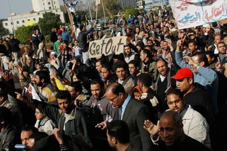 Oposição protesta no Egito: S&P deixou dívida a longo prazo sob vigilância negativa (Chris Hondros/Getty Images)