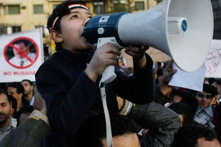 Protestos no Cairo contra o regime de Mubarak: oposição espera reunir 1 milhão de pessoas (Chris Hondros/Getty Images)