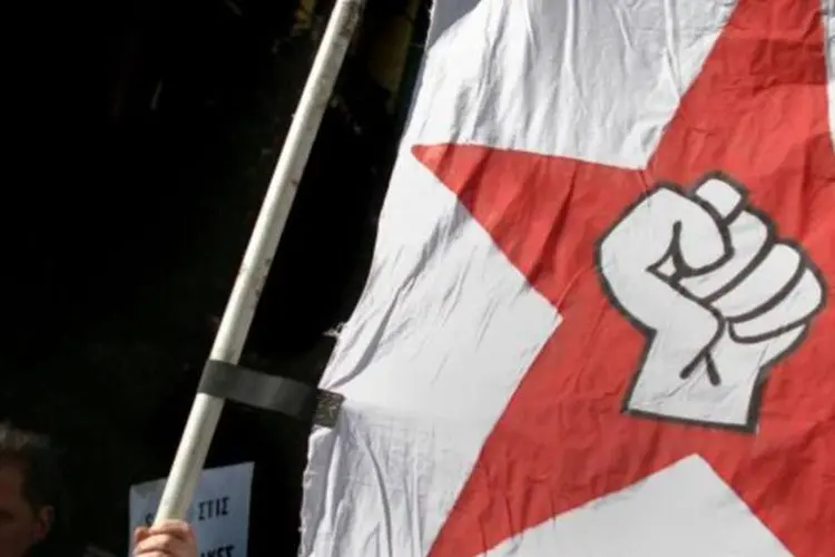 Grécia: milhares de pessoas se reuniram hoje em manifestação contra as medidas de austeridade do governo (Milos Bicanski/Getty Images)