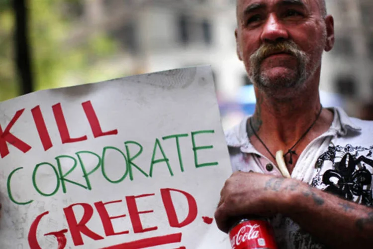 Protestos em Wall Street (Getty Images)