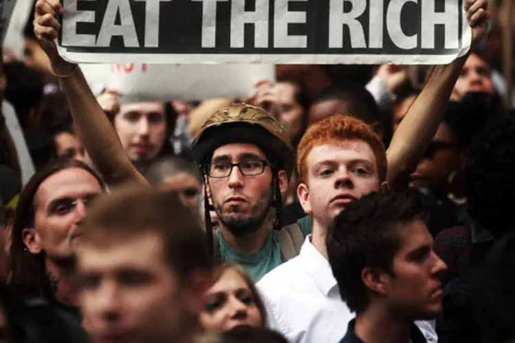 Os protestos em Wall Street estão crescendo (Getty Images)