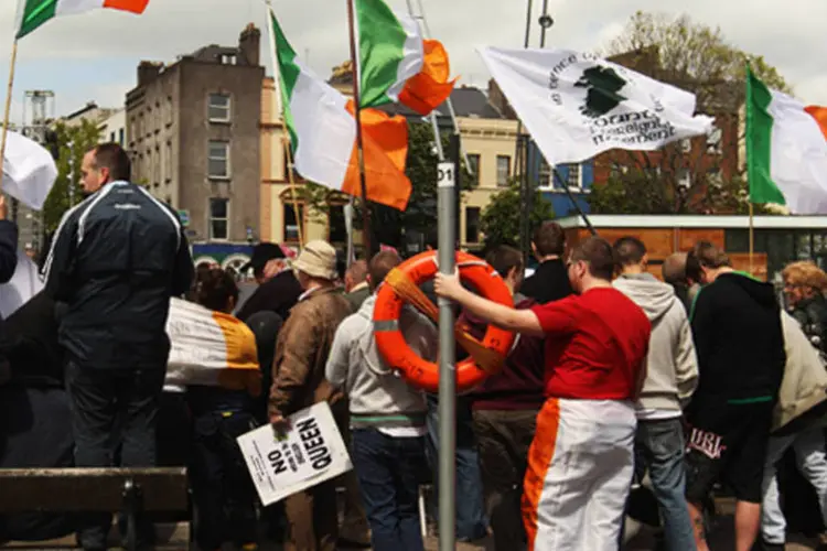 Protestos na Irlanda (Getty Images)