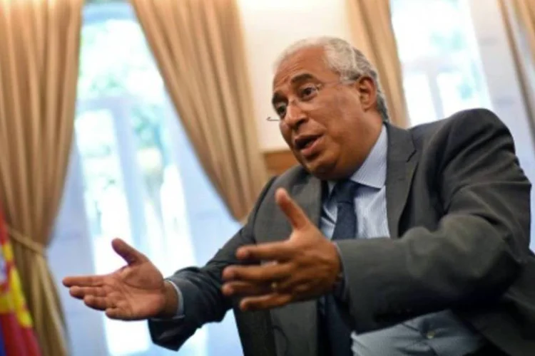 O líder do PS, Antonio Costa: após os contatos do fim de semana, o Partido Socialista pode fazer o Executivo cair (FRANCISCO LEONG/AFP)