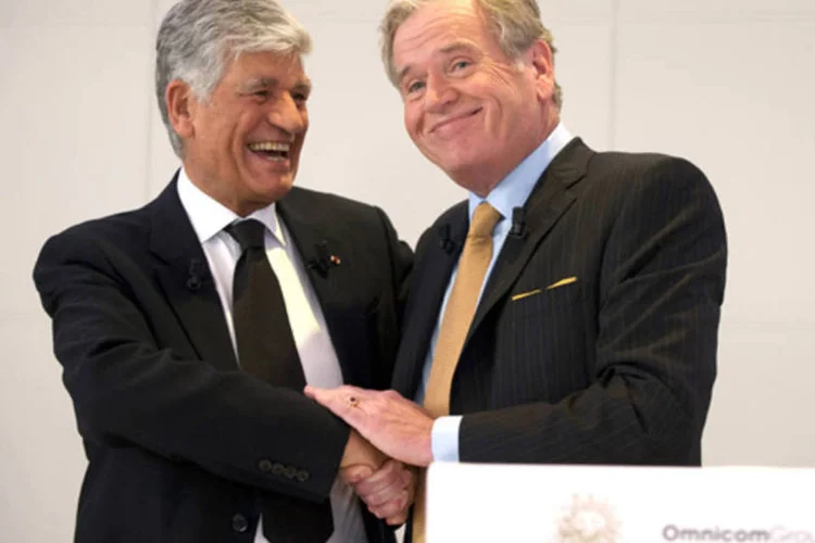 
	Maurice Levy, chefe executivo do Publicis e John Wren, chefe executivo do Omnicom
 (Bloomberg)