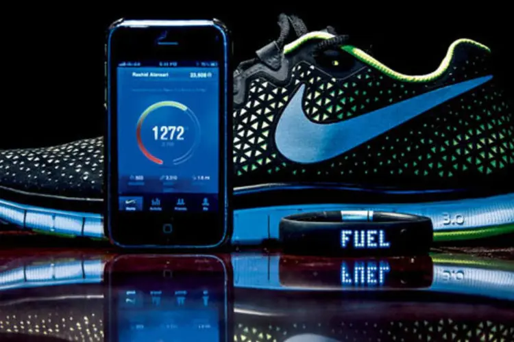 
	Nike FuelBand: pulseiras que monitoram atividades f&iacute;sicas, como essa, est&atilde;o se popularizando rapidamente
 (Divulgação)