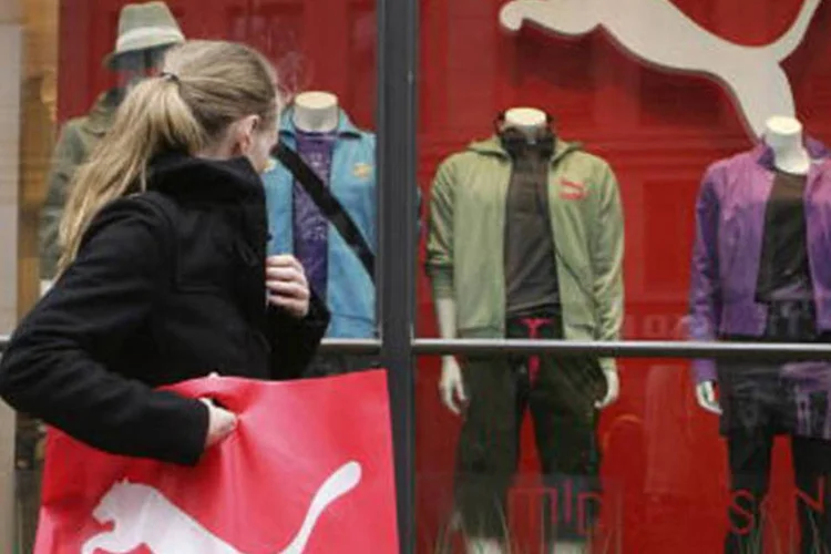 Loja da Puma: é estimado que a nova sacolinha irá deixar de produzir mais de 192 toneladas de plástico e 293 toneladas de papel por ano (Getty Images)