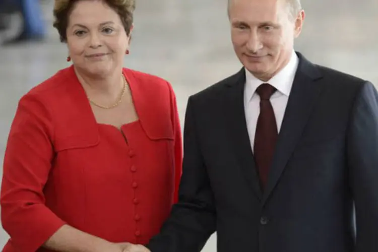 A presidente Dilma Rousseff e o presidente russo Vladimir Putin (Wilson Dias/ABr)
