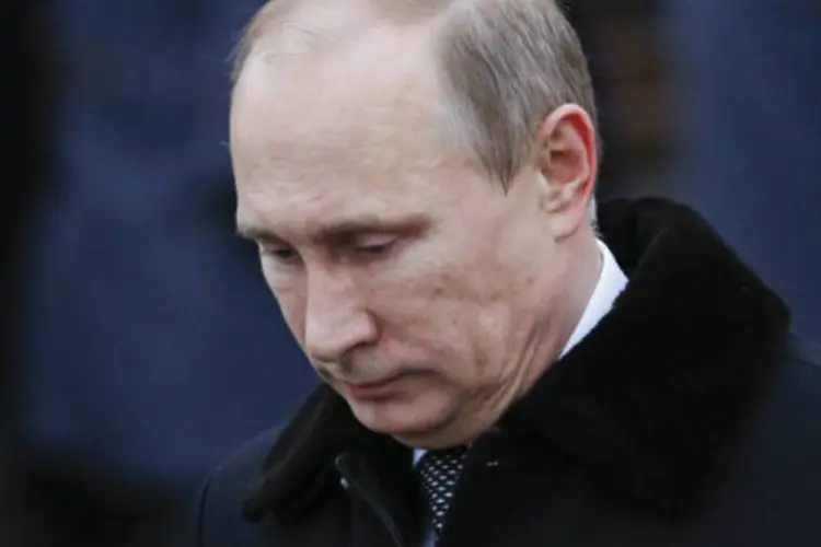 
	Vladimir Putin, presidente da R&uacute;ssia:&nbsp;o pa&iacute;s sofre uma grande fuga de capitais em consequ&ecirc;ncia da crise na Ucr&acirc;nia
 (Maxim Shemetov/Reuters)