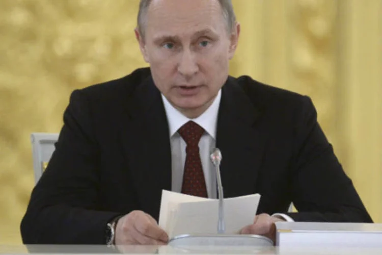 Vladimir Putin, presidente da Rússia: "nesta conta, a partir do mês que vem, será recebido o salário do presidente", disse o porta-voz do Kremlin (Alexei Nikolskiy/RIA Novosti/Kremlin/Reuters)