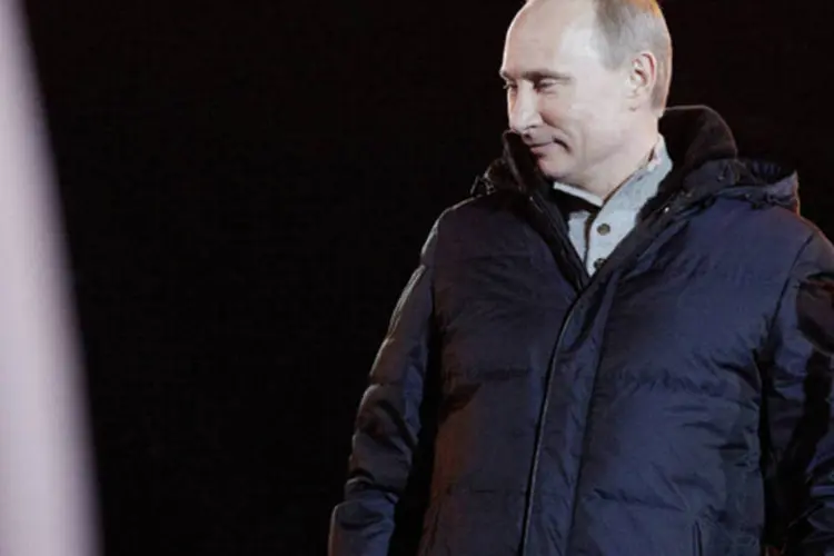 O Wall Street Journal diz que "a coroação de Putin" estava prevista há tempos e que uma das chaves de seu êxito está no seu anti-americanismo (Oleg Nikishin/ Getty Images)
