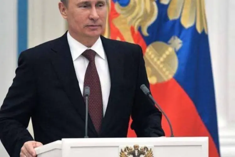 
	O presidente russo, Vladimir Putin: ONU afirmou que o bem estar das crian&ccedil;as n&atilde;o deveria ser um assunto pol&iacute;tico
 (AFP/ Alexei Nikolsky)