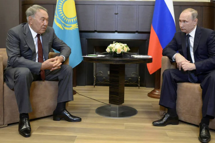 
	Reuni&atilde;o: &quot;Quero agradecer-lhe seus esfor&ccedil;os na miss&atilde;o de media&ccedil;&atilde;o. Como vimos, terminou com sucesso&quot;
 (Sputnik/Kremlin/Alexei Nikolsky/Reuters)