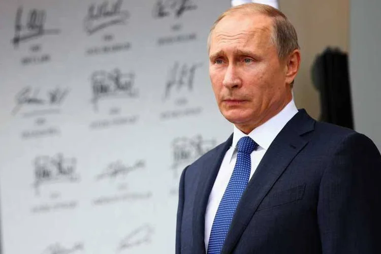 
	O presidente russo Vladimir Putin: estadista condenou os crimes b&aacute;rbaros em Bruxelas e expressou sua solidariedade com os belgas
 (Clive Mason/Getty Images)