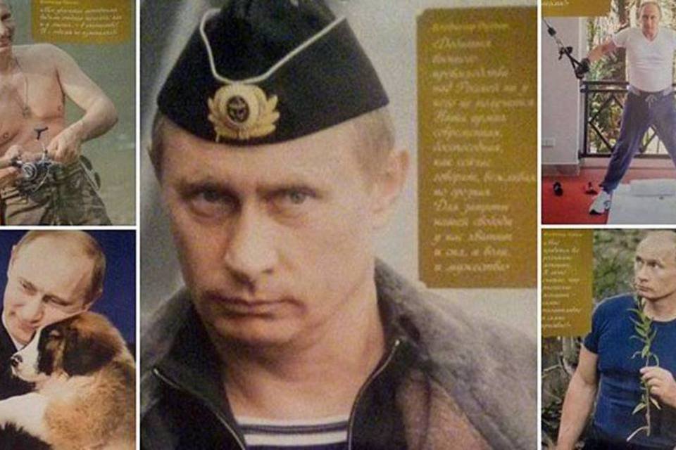 Putin ganha calendário com poses "provocantes" e hilárias