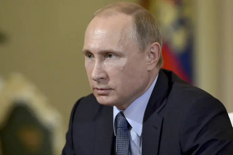 Putin: "A Rússia praticamente não tem bases militares no exterior. Nossa política não tem um caráter global, ofensivo ou agressivo" (Aleksey Nikolskyi/RIA Novosti/Kremlin/Reuters)