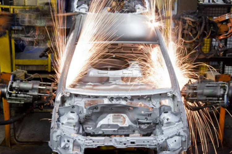 Fábrica da General Motors: presidente da unidade brasileira disse que a GM não pretende fazer cortes significativos de pessoal no país (Marcos Issa/Bloomberg)