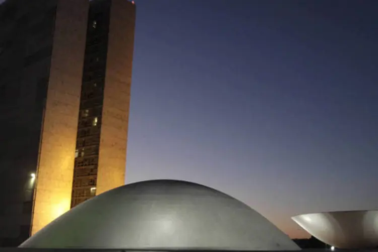 Prédio do Congresso Nacional em Brasília: matéria seguirá agora para análise da comissão que cuida da reforma do regimento interno do Senado (Dado Galdieri/Bloomberg)