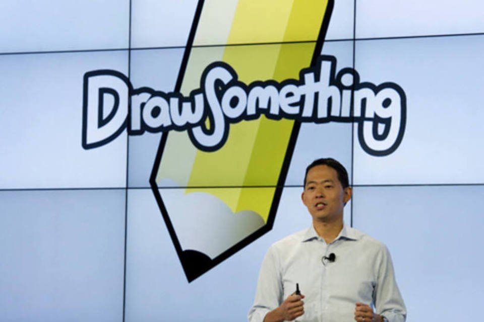 David Ko durante apresentação da Zynga na sede da companhia em San Francisco (David Paul Morris/Bloomberg)