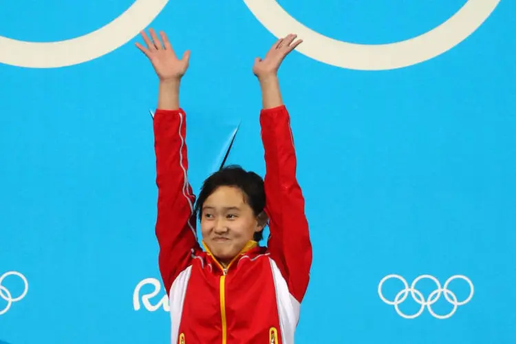 
	Qian Ren: a China venceu esta prova ol&iacute;mpica em sete dos &uacute;ltimos oito Jogos
 (Al Bello/Getty Images)