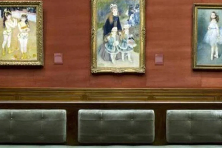 Três quadros do artista impressionista francês Renoir expostos no museu Frick Collection, de NY (Don Emmert/AFP)