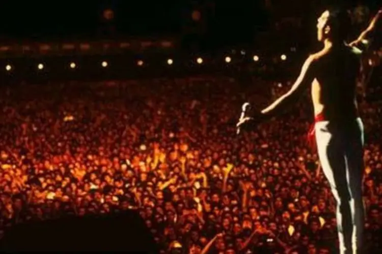 
	Um dos maiores shows na carreira do Queen foi no Rock in Rio, em 1985: o p&uacute;blico foi estimado entre 250 mil e 300 mil pessoas
 (Divulgação)