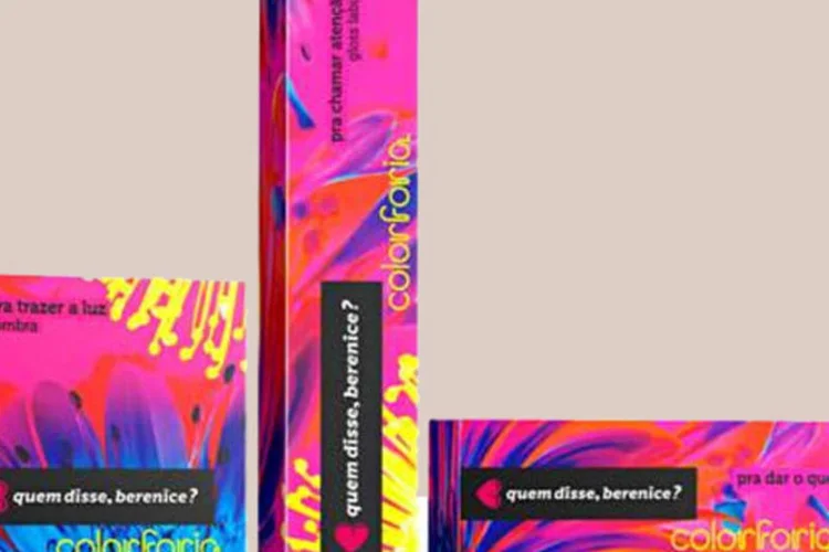 Identidade visual com cores vibrante faz parte da estratégia para chamar a atenção das consumidoras (Divulgação)