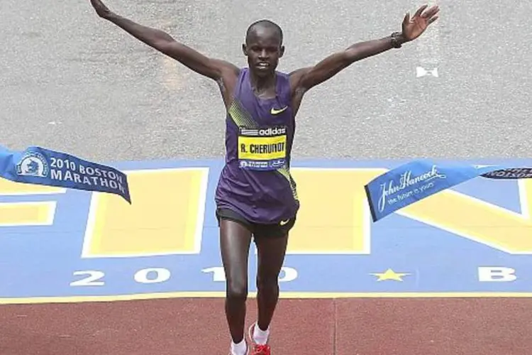 Corredor Robert Cheruiyot: o queniano já venceu quatro vezes a tradicional Maratona de Boston e três vezes a São Silvestre (Getty Image/Jim Rogash)