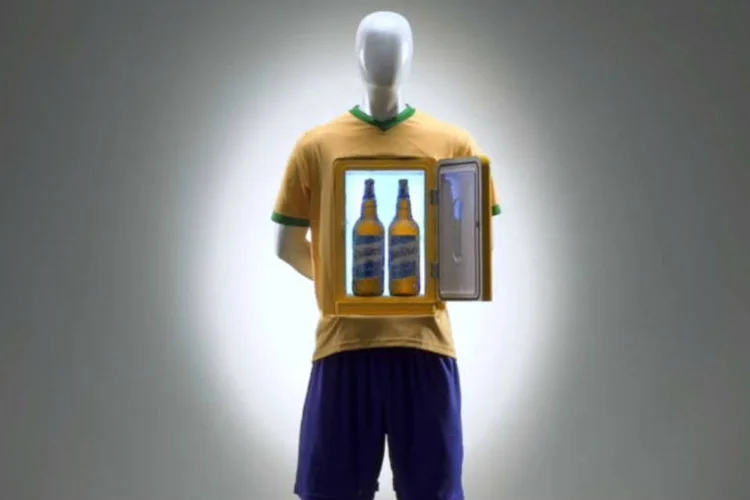 Campanha da Quilmes: piada com futebol do Brasil (Divulgação)