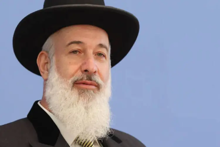 
	Yona Metzger, rabino de Israel: &quot;Durante seu per&iacute;odo (como papa) tivemos as melhores rela&ccedil;&otilde;es da hist&oacute;ria entre a igreja e a chefia do rabinato&quot;
 (Sean Gallup/Getty Images)