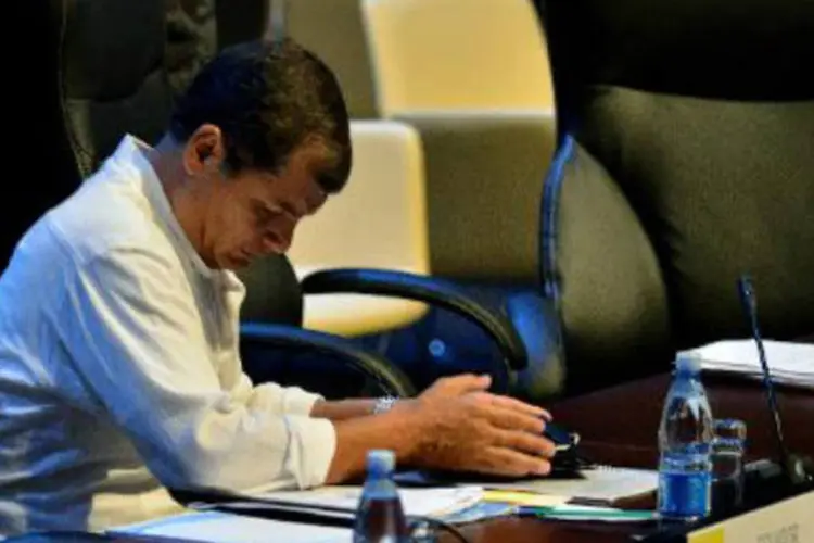 
	Rafael Correa: &quot;Ser&aacute; maravilhoso se o secret&aacute;rio de Estado puder nos visitar e obviamente ser&aacute; recebido com o carinho&quot;, declarou o presidente do Equador
 (AFP)