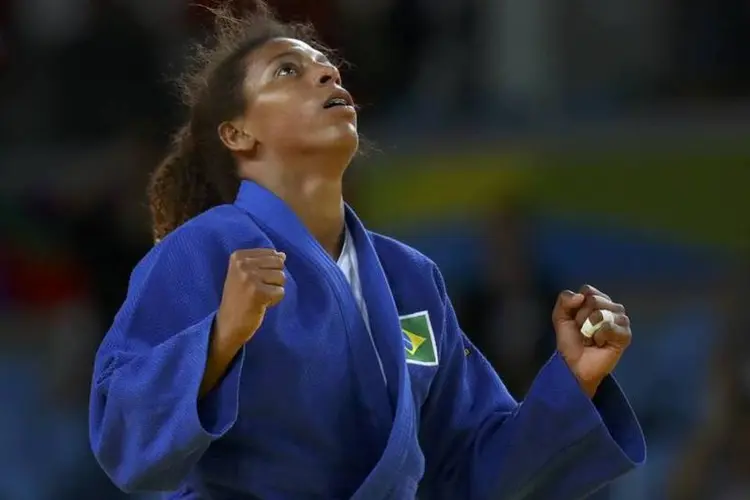 
	Rafaela Silva: A judoca brasileira faturou ouro na Rio-2016
 (Kai Pfaffenbach / Reuters)