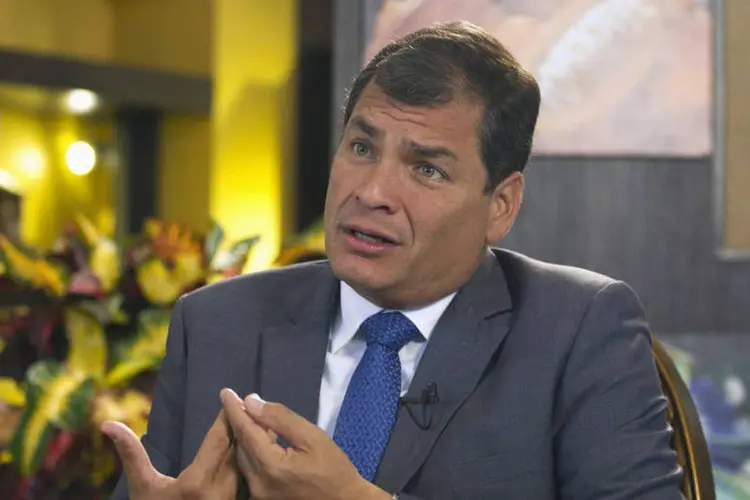 Rafael Correa, presidente do Equador, durante entrevista à Reuters, em Portoviejo, no Equador, em 30 de junho de 2013 (REUTERS/Guillermo Granja)