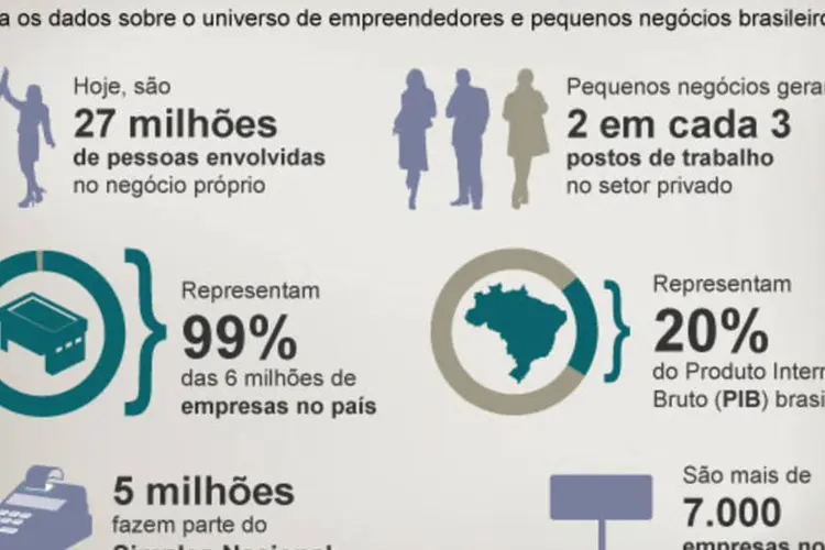 Infografico: O raio x das Pmes (Beatriz Blanco / EXAME.com)