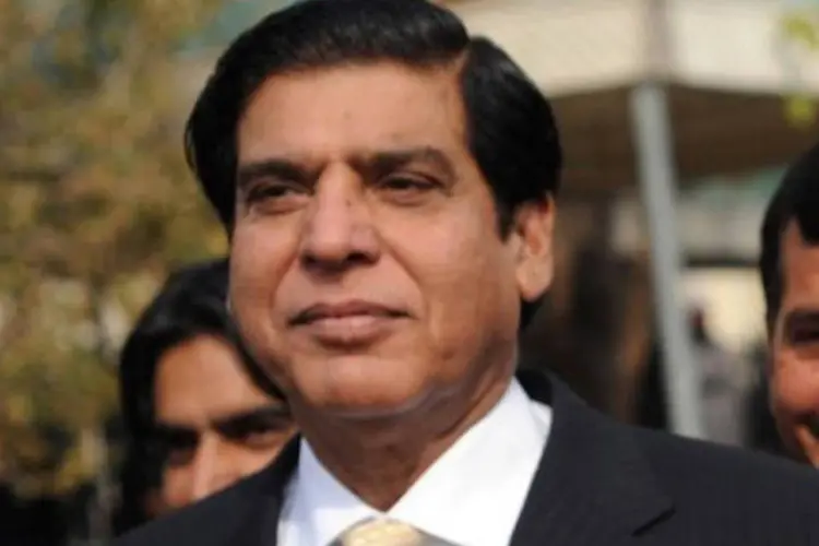Raja Pervez Ashraf, membro do Partido do Povo Paquistanês: as próximas eleições legislativas estavam previstas para fevereiro de 2013, mas foram antecipadas
 (Farooq Naeem/AFP)