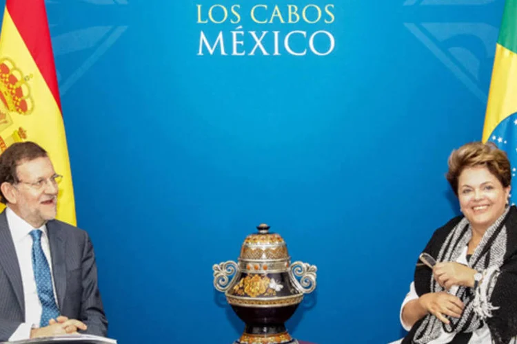 
	Rajoy j&aacute; havia se reunido com Dilma em agosto, em Los Cabos, por conta da C&uacute;pula do G20
 (Roberto Stuckert Filho/PR)