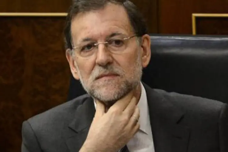 Mariano Rajoy: seu grande aliado nesta cúpula, o primeiro-ministro da Itália, Mario Monti, expressou sua confiança em que as decisões tranquilizem os mercados (Dani Pozo/AFP)