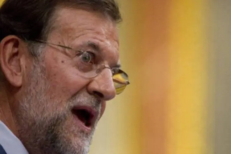 Mariano Rajoy: "A Espanha tem a obrigação de fazer uma aposta clara pela União Europeia e dar sua opinião, porque boa parte das coisas que acontecem aqui dependem de decisões que se adotam em outros lugares" (Pierre-Philippe Marcou/AFP)