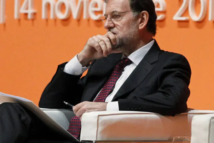 O presidente do governo espanhol, Mariano Rajoy: o presidente do governo espanhol defendeu ainda as duras medidas de ajuste de sua administração (REUTERS)