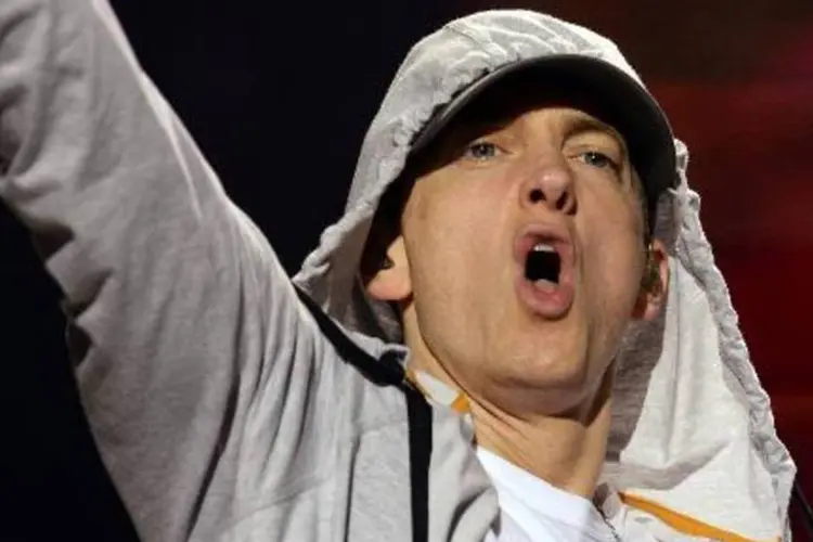 Eminem: a canção apareceu no filme 8 Mile, estrelado por Eminem (Pierre Andrieu/AFP/AFP)