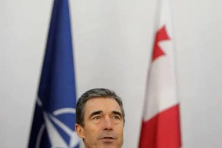 O secretário-geral da Otan, Anders Fogh Rasmussen
 (David Mdzinarishvili/AFP)