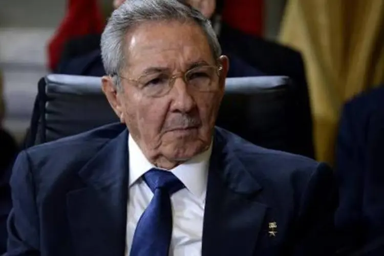 
	O presidente cubano Ra&uacute;l Castro: o relat&oacute;rio cita entre os principais abusos aos direitos humanos em Cuba a &quot;redu&ccedil;&atilde;o da capacidade dos cidad&atilde;os de mudar o governo&quot;
 (Federico Parra/AFP)