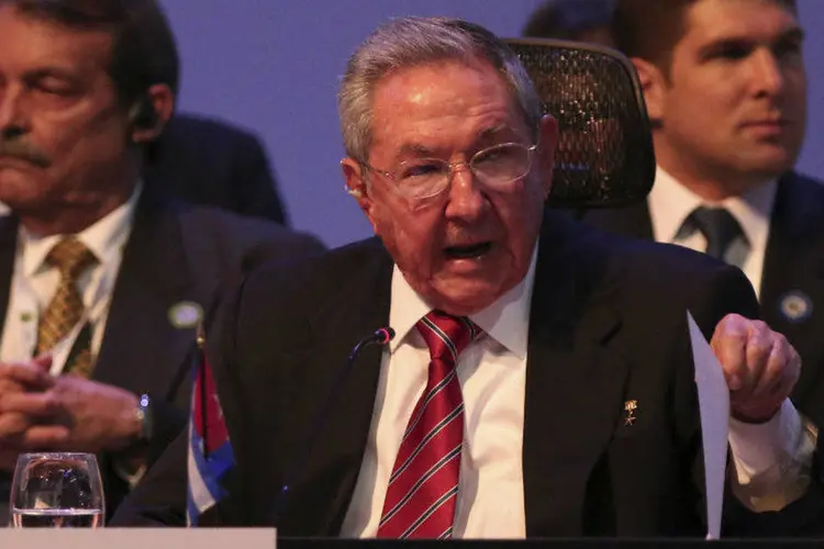 O presidente cubano, Raúl Castro: "o problema principal não foi resolvido; o embargo econômico, comercial e financeiro" (Costa Rica Presidency/Handout via Reuters)