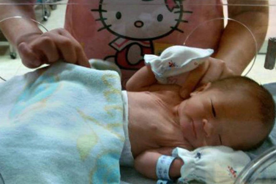 Recém-nascido: uso de roupas de cama inseguras se manteve alto entre 2008 e 2010 (Sam Yeh/aFP)