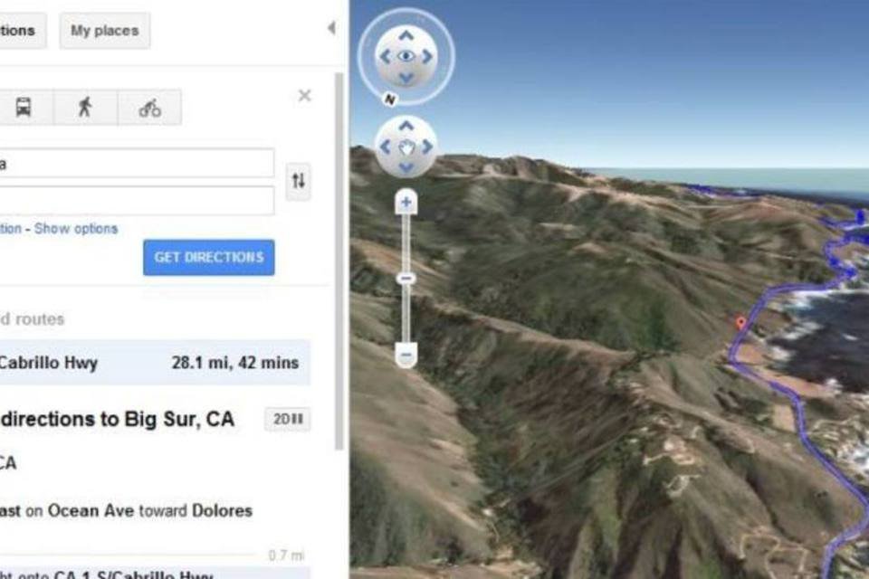 Google adiciona rotas 3D ao Maps