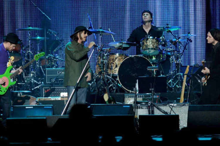 A última passagem da banda pela capital paulista foi em 2002, com a turnê "Bay the Way" (Kevin Winter/Getty Images)