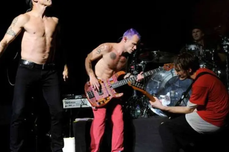
	Red Hot Chilli Peppers em show em Los Angeles
 (Getty Images)