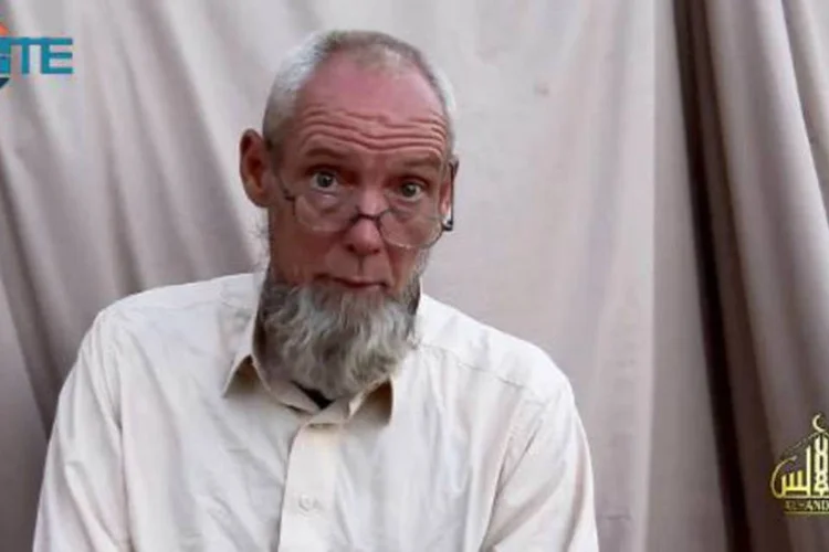 O holandês Sjaak Rijke, mantido refém junto ao francês Serge Lazarevic pelo grupo Al Qaeda do Magreb (AFP)