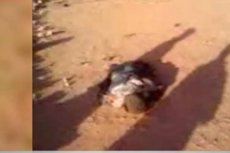 
	Imagem de TV mostra um ref&eacute;m morto no campo de explora&ccedil;&atilde;o de g&aacute;s de In Amenas
 (©afp.com)