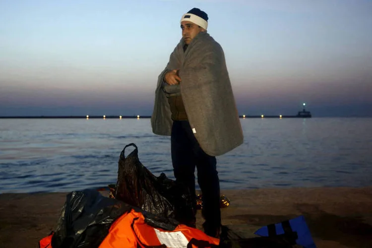 
	Refugiados: um total de 3.360 pessoas foram registradas em abril, contra 26.971 em mar&ccedil;o, segundo a OIM
 (Giorgos Moutafis / Reuters)